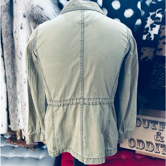Madewell Cargo Canvas Army Green Surplus Jacket - Picture 6 of 8